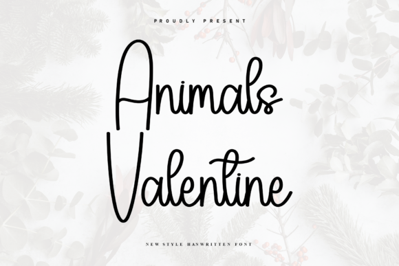 Animals Valentine: A Script Handwritten Typeface for Editorial Design