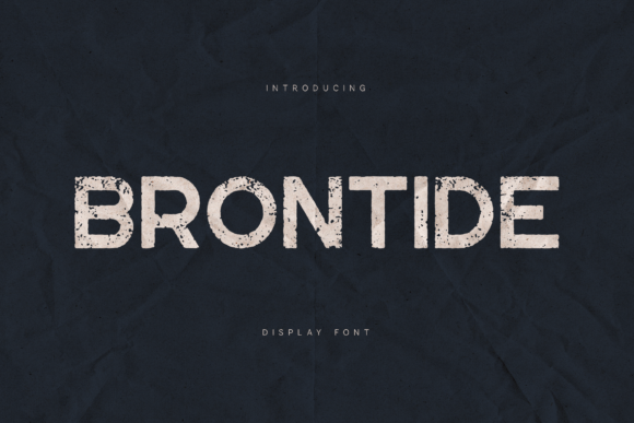 Brontide Typeface: A Bold Display Font for Editorial Design