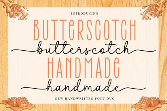 Butterscotch Handmade Duo: The Perfect Font Pairing for Boutique Branding