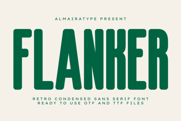 Flanker: Bold Retro Condensed Sans Serif for Modern Web Design