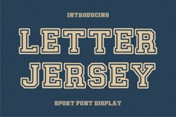 Letter Jersey: The Ultimate Sports College Font for Dynamic Digital Layouts