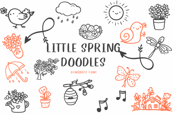 Little Spring Doodles: A Sketchy Dingbats Gem