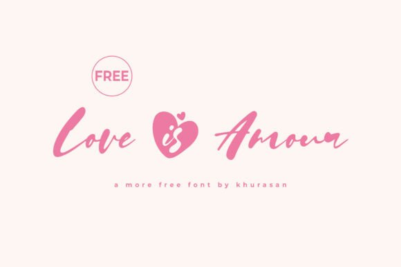 Love is Amour: A Brush Script Typeface for Editorial Design
