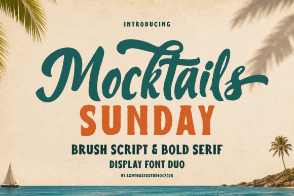 Mocktails Sunday: The Summer Font Duo for Coastal Branding