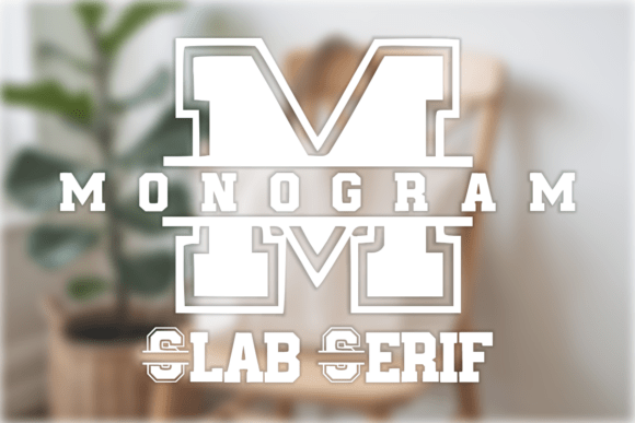 Monogram Slab Serif: Elevate Editorial Design with Classic Collegiate Style
