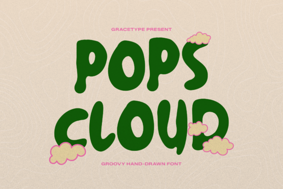 Pops Cloud: A Playful Script Handwritten Font for Editorial Design