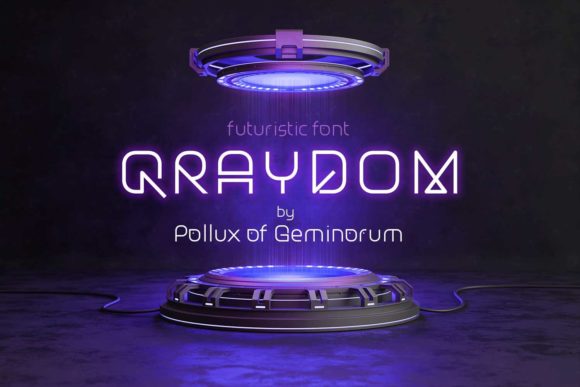 Qraydom: Futuristic Display Font for Sci-Fi and Tech Campaigns