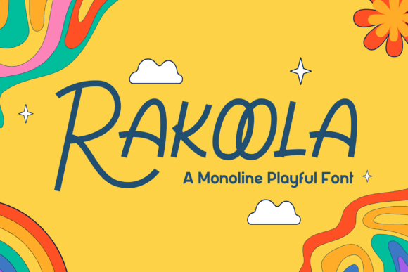 Rakoola: A Playful Monoline Handwritten Font for Warm Editorial Design