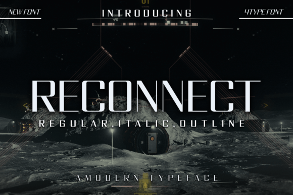 Reconnect Typeface: A Futuristic Sans Serif for Modern Campaigns