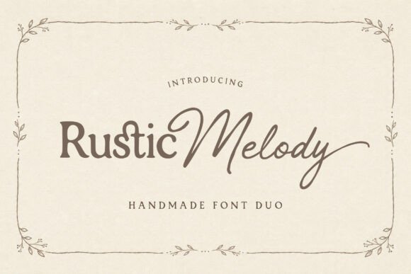 Rustic Melody: Handmade Serif and Script for Elegant Web Design
