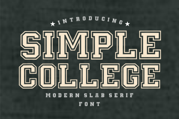 Simple College: A Modern Slab Serif for Editorial Design