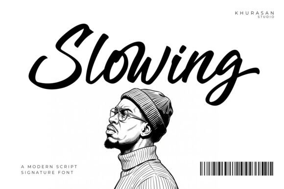 Slowing: The Script Handwritten Font for Authentic Branding