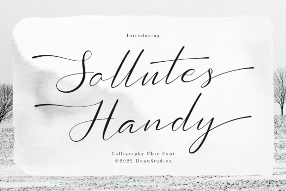 Sollutes Handy: The Chic Calligraphy Typeface for Handmade Brands