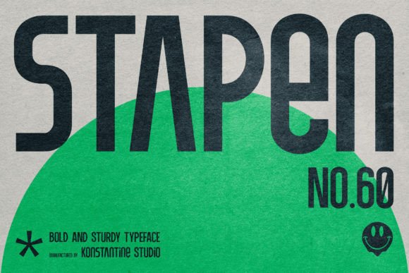 Stapen Typeface: Bold Sans Serif Fonts for Futuristic Web Design