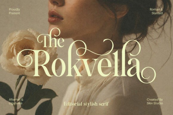 The Rokvella: An Editorial Serif for Luxurious Brand Identities