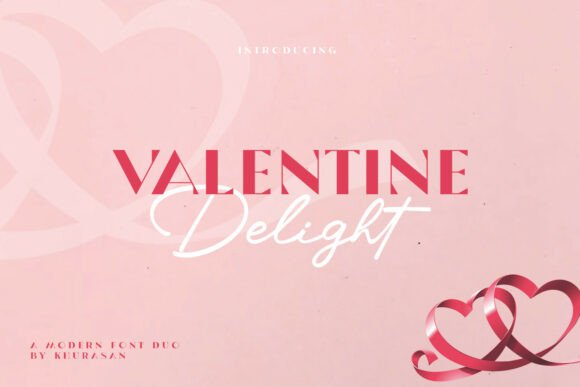 Valentine Delight Duo: A Romantic Font for Makers