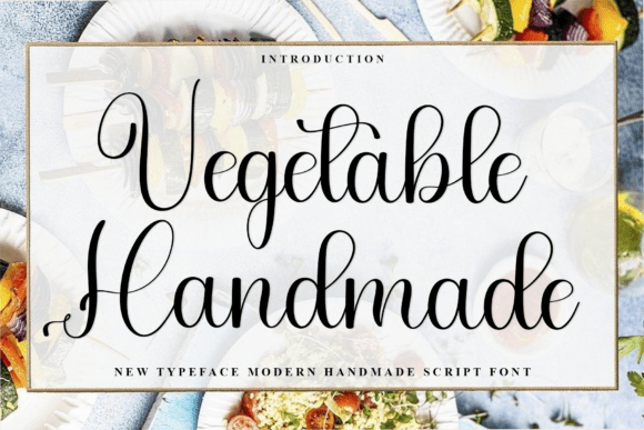 Vegetable Handmade: The Festive Typeface for Holiday Branding